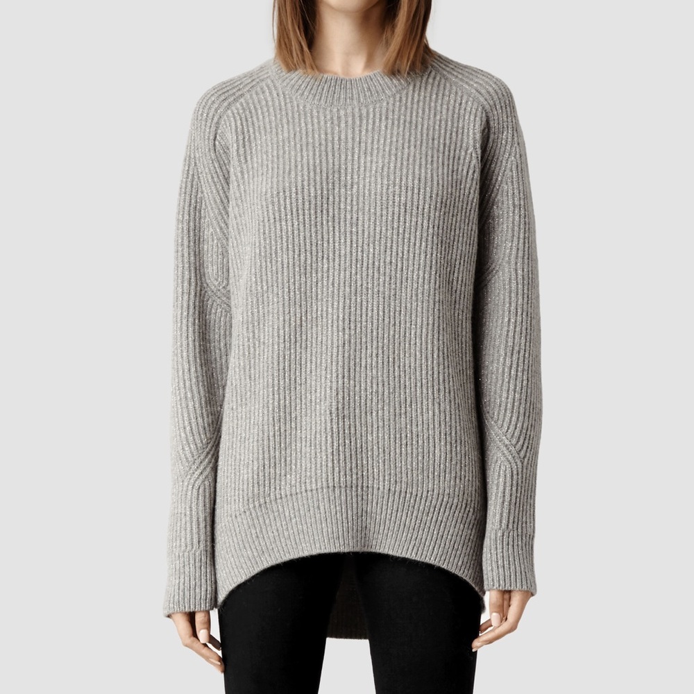 AllSaints Gray Walkon Jumper